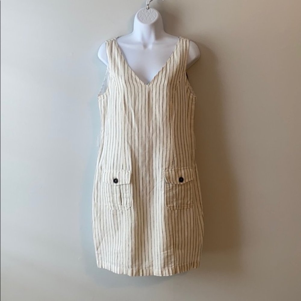 Rachel Zoe Linen Striped Dress 8